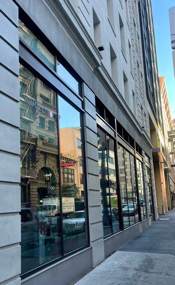 Storefront and entrance by Mars Glass at Hotel Union Square